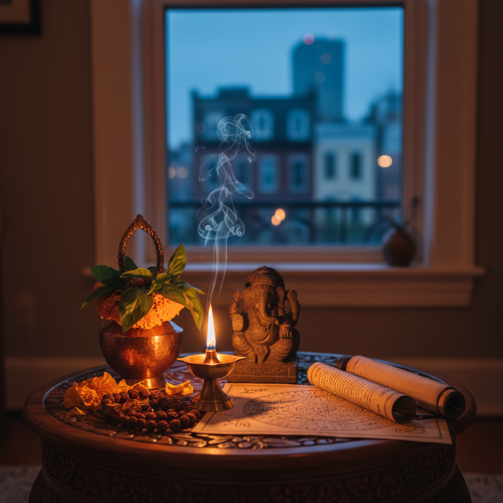 Spiritual healer in New York performing Vedic healing in Queens NY