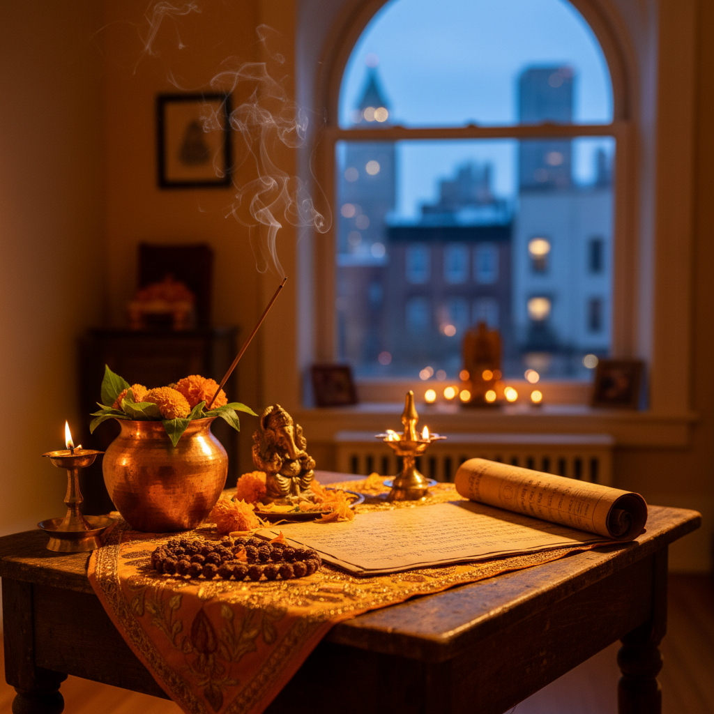 Spiritual Healer in New York: When to Seek Help and What to Expect Spiritual healer helping client with Vedic astrology in Queens NY