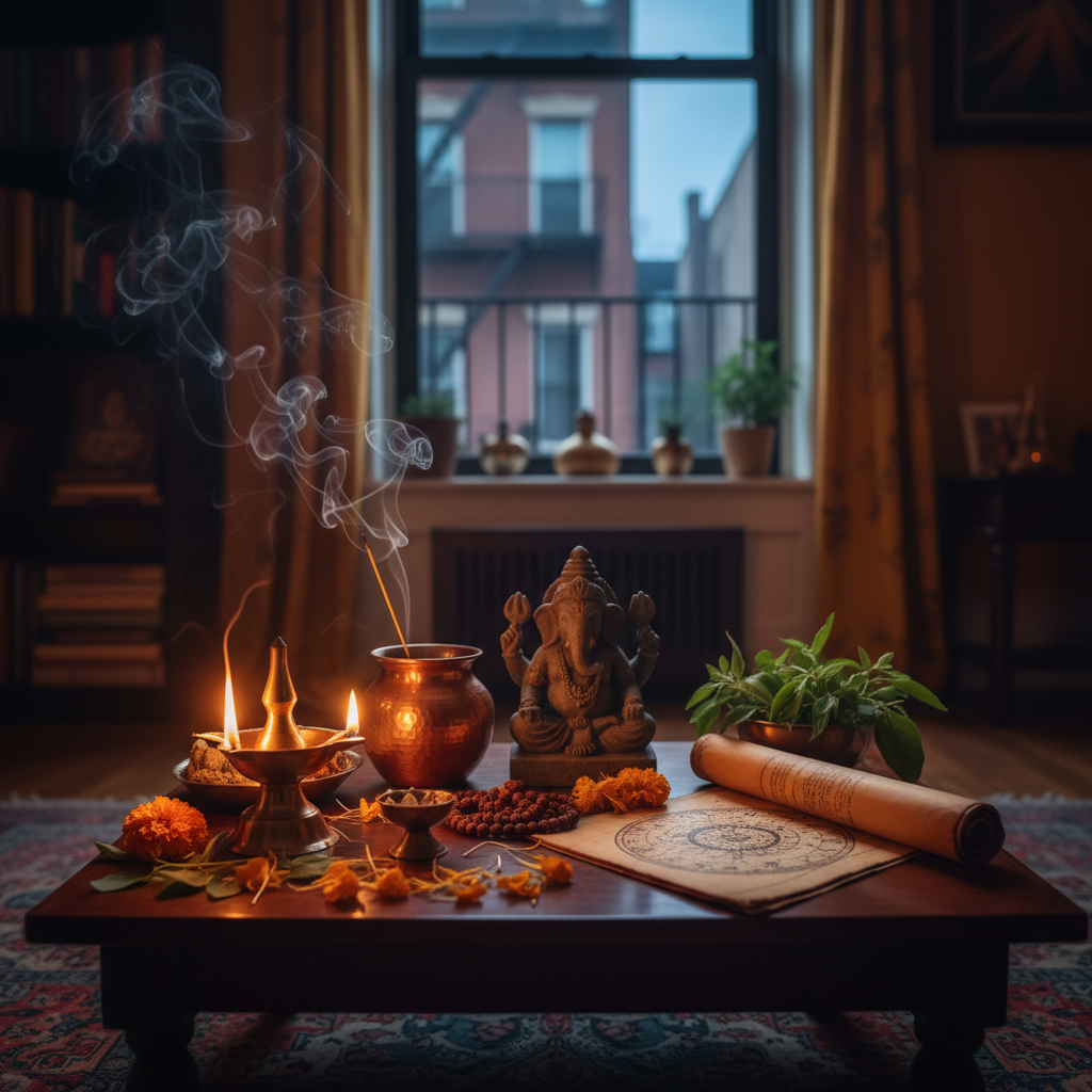 Spiritual healer in Queens NY performing Vedic astrology reading