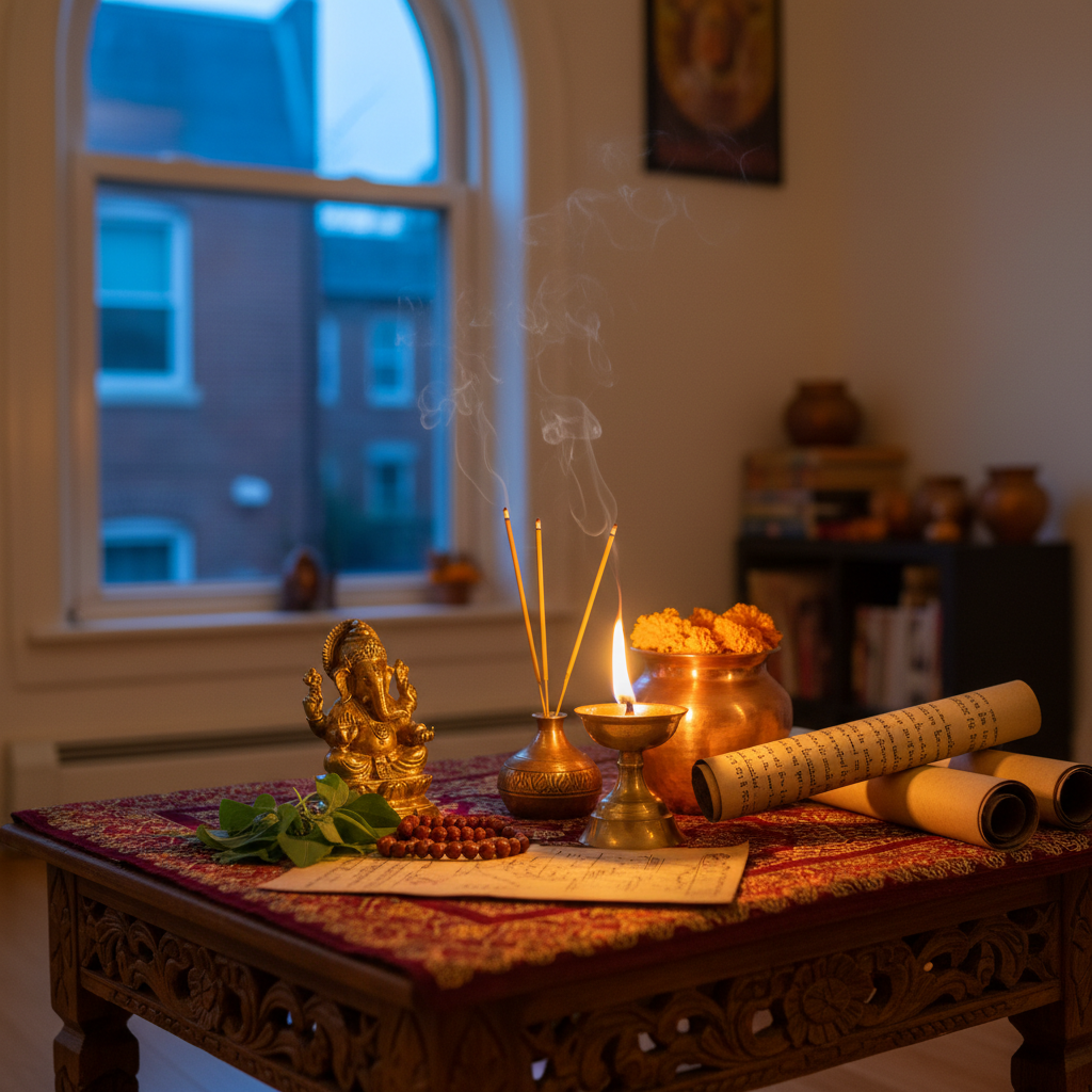 Spiritual healer helping client with Vedic astrology in Queens NY