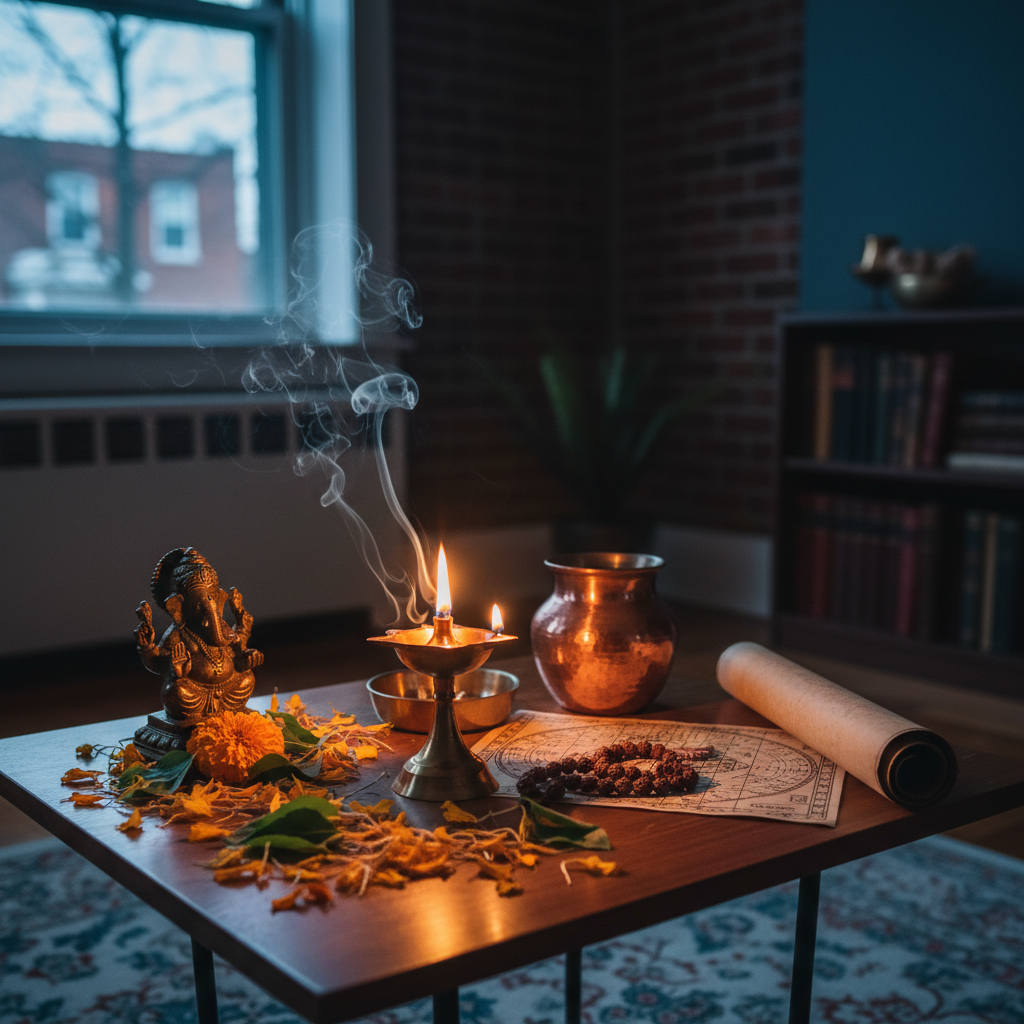 Spiritual healer in New York offering Vedic astrology guidance in Queens NY