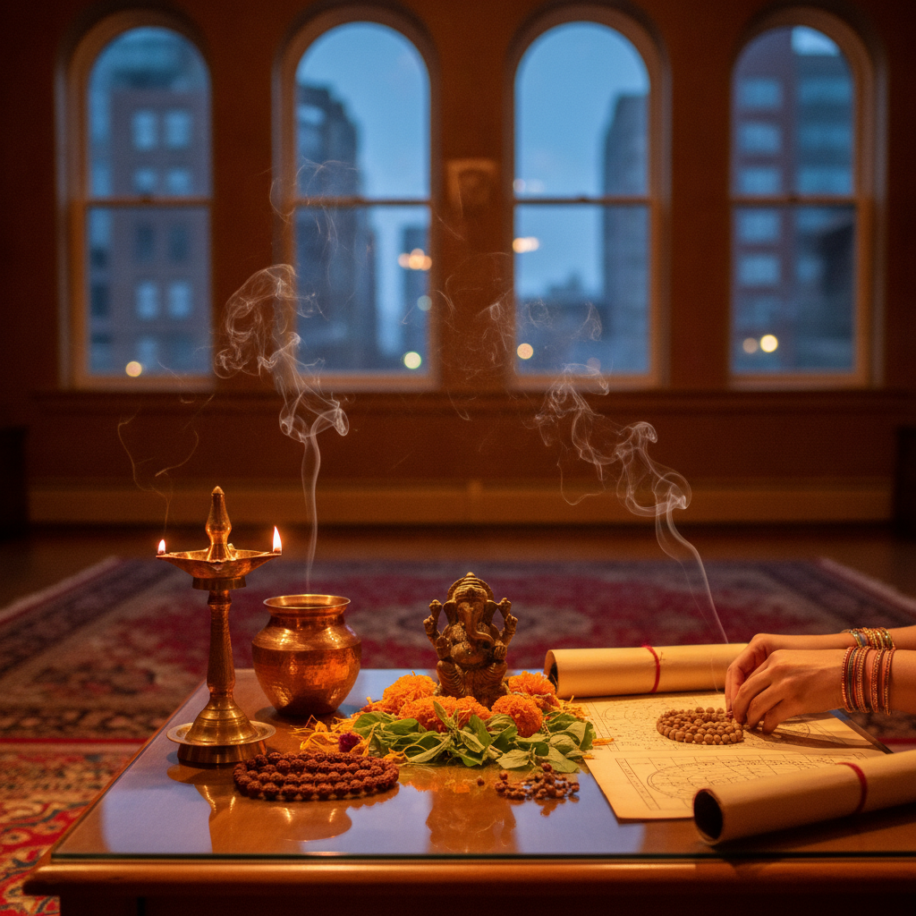 Why Do New Yorkers Seek a Spiritual Healer in New York? Spiritual healer helping client at Queens NY center with Vedic astrology