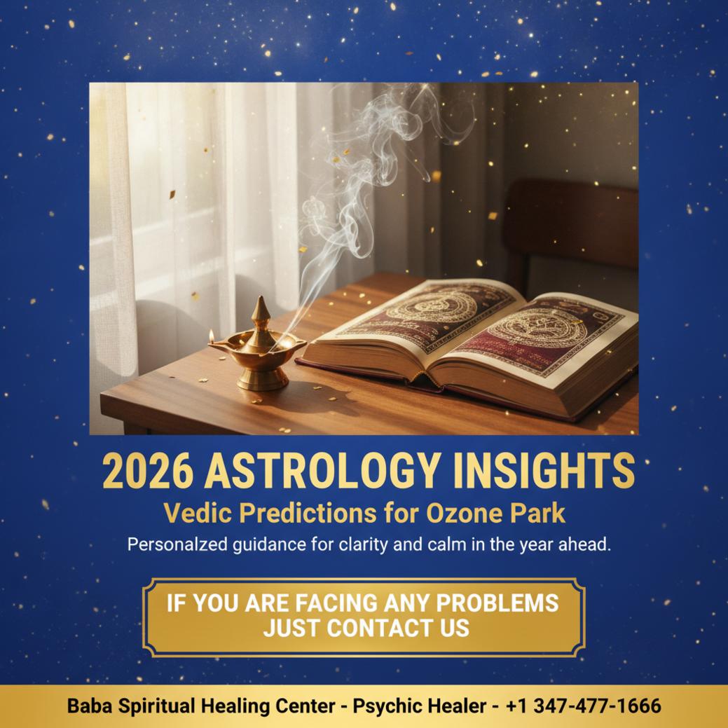 Vedic astrology tools and book representing 2026 predictions in Ozone Park