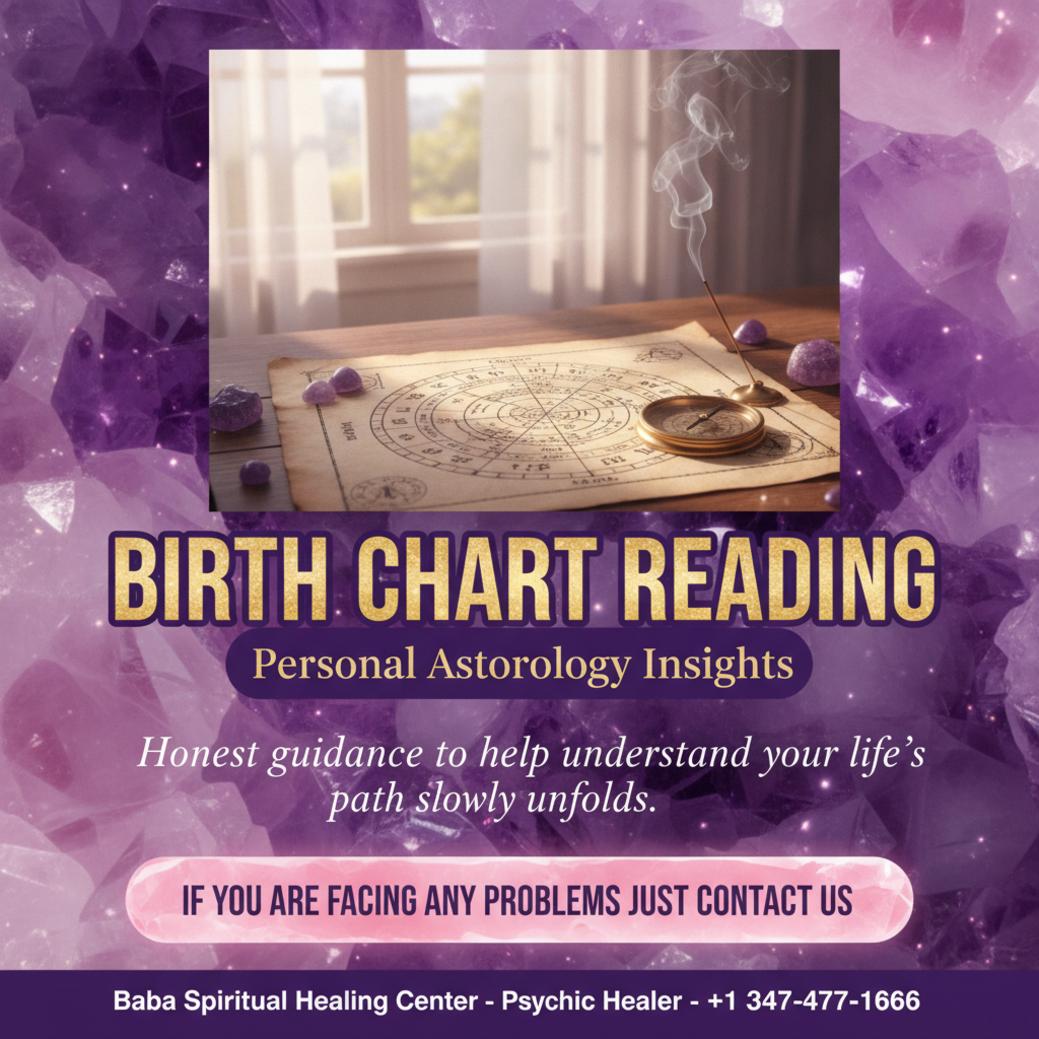 Birth chart reading setup with astrological chart Bronx NY