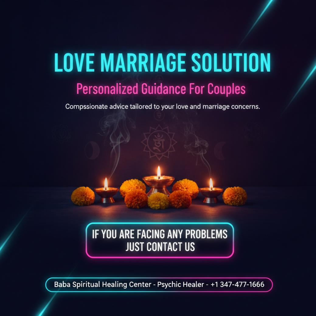 How Love Marriage Solution Helps Couples in Ozone Park, NY Traditional love marriage solution altar with lamps and flowers in Ozone Park room