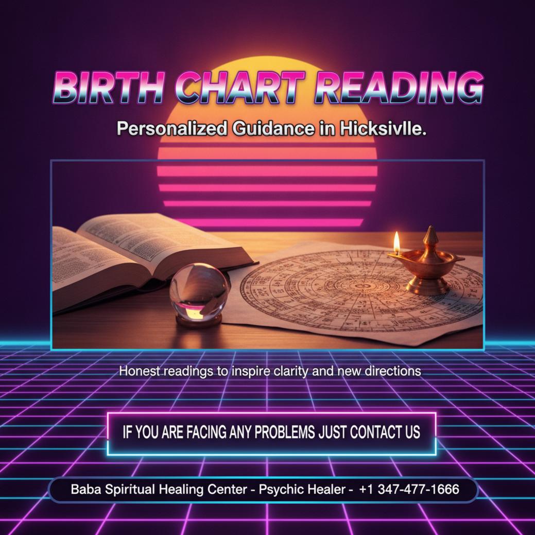 Vedic birth chart reading setup with soft lighting in Hicksville