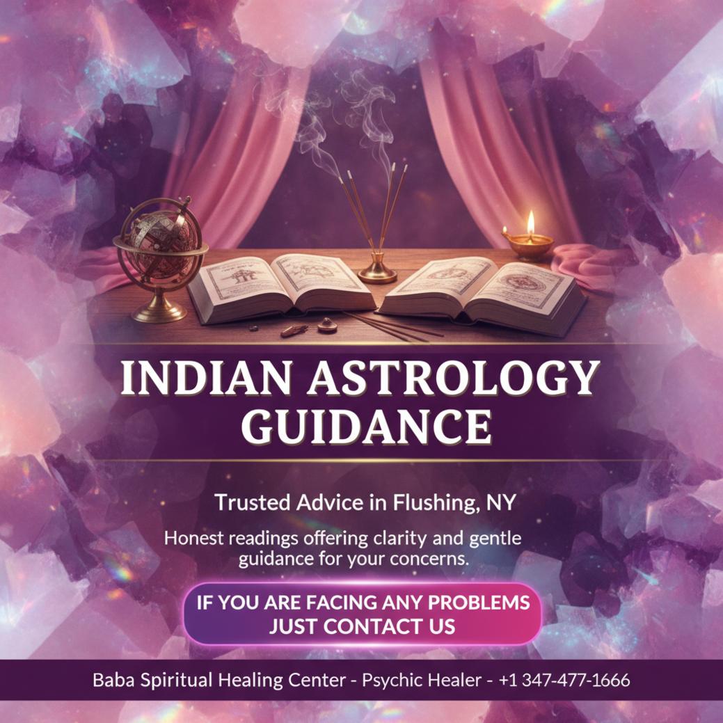 How an Indian Astrologer in Flushing Can Guide Your Path Indian astrologer workspace with Vedic astrology tools in Flushing, NY