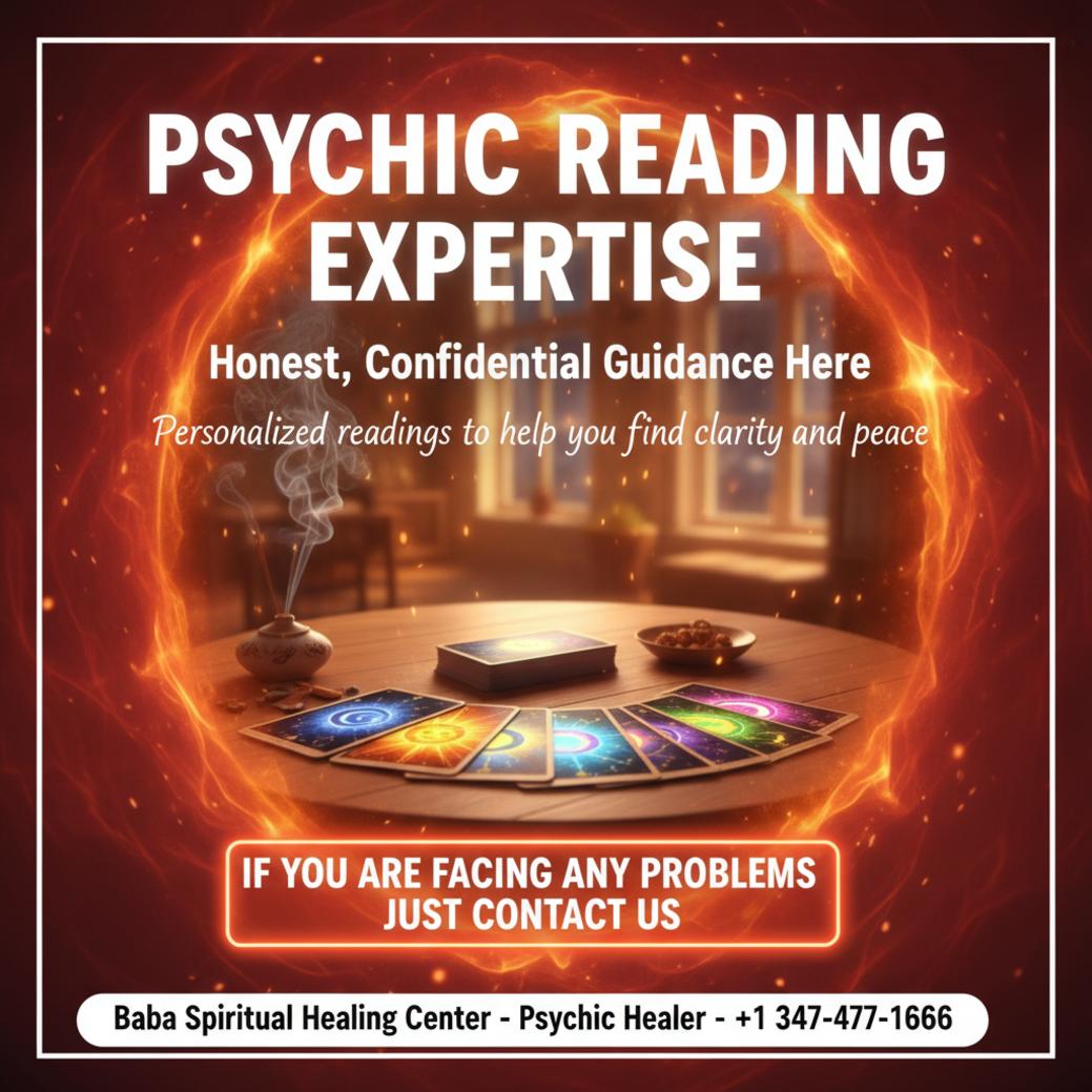 Psychic reading with tarot cards on wooden table Richmond Hill NYC