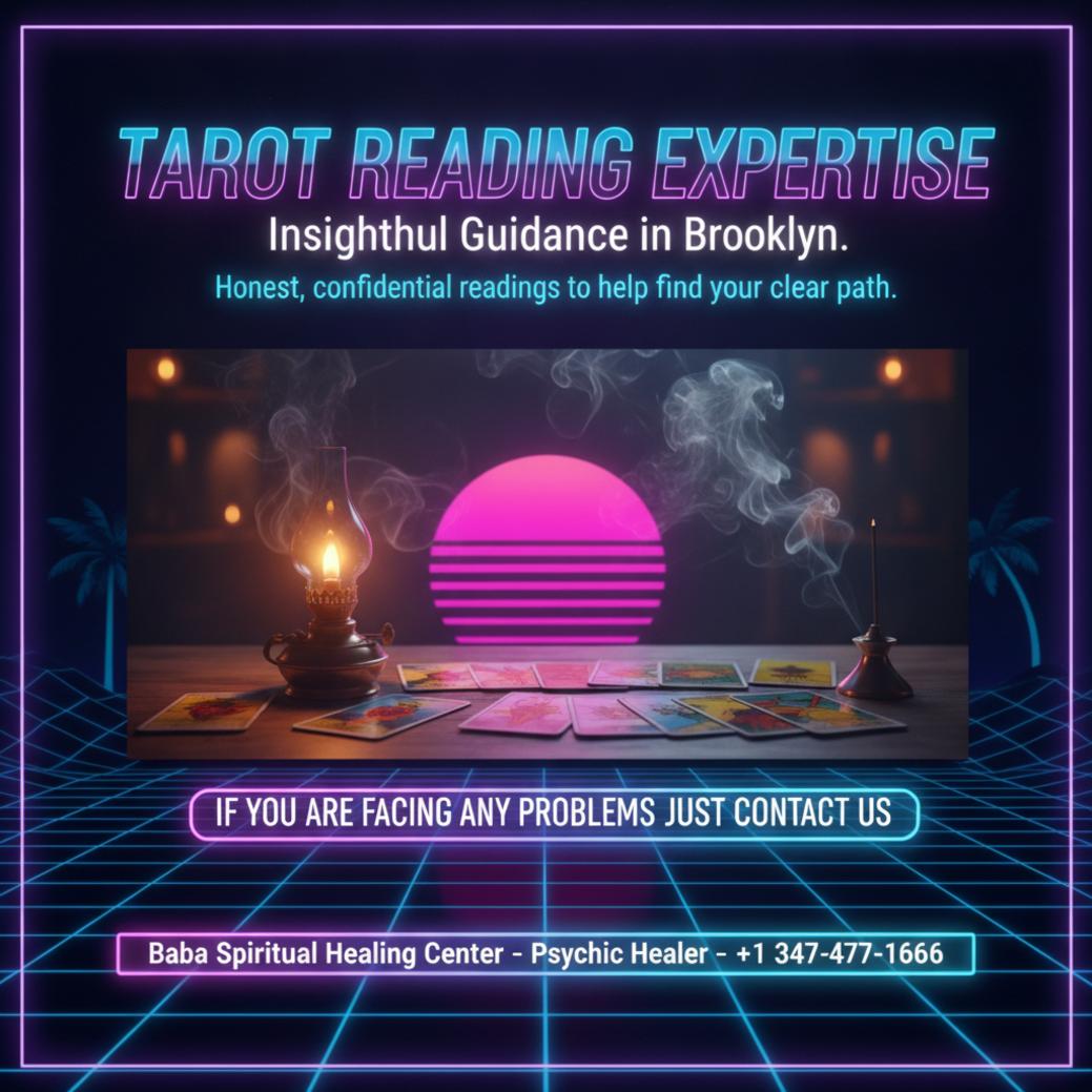 How Tarot Reading Helps You Make Decisions in Brooklyn, NY Tarot reading session with cards spread, warm light, Brooklyn setting