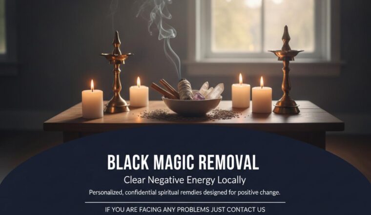 Traditional spiritual altar for black magic removal in Queens, NY