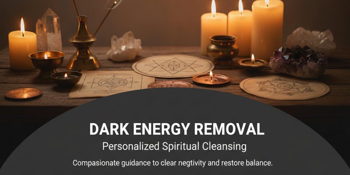 dark energy removal spiritual healing setup New York calm lighting