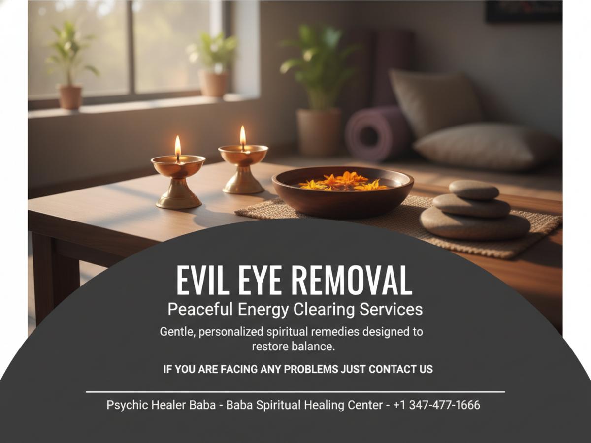 Peaceful setup for evil eye removal <a href=