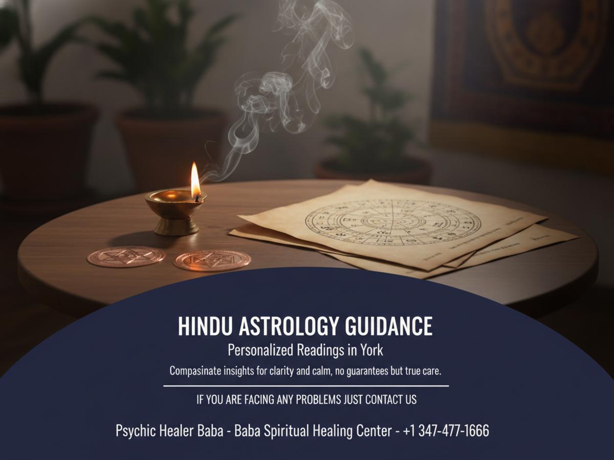 Traditional Hindu astrology charts and yantras in New York calm room