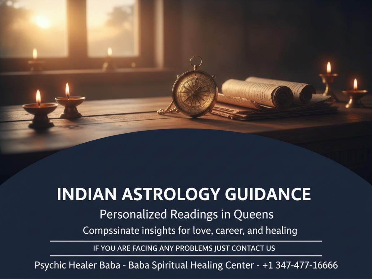 Indian astrologer tools on wooden table natural light Ozone Park