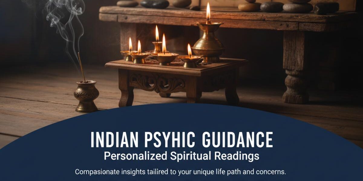 Indian psychic spiritual reading setup New York calming atmosphere
