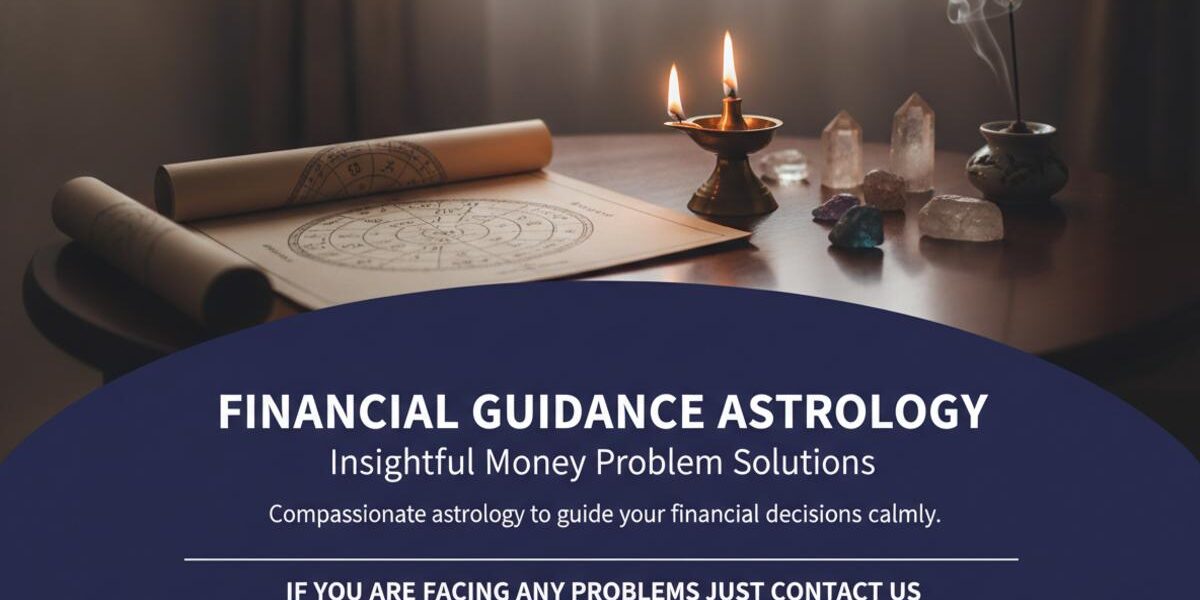 How a Money Problem Solution Astrologer in Queens Can Help 1 Comfortable astrology reading setup with charts and lamp in Queens