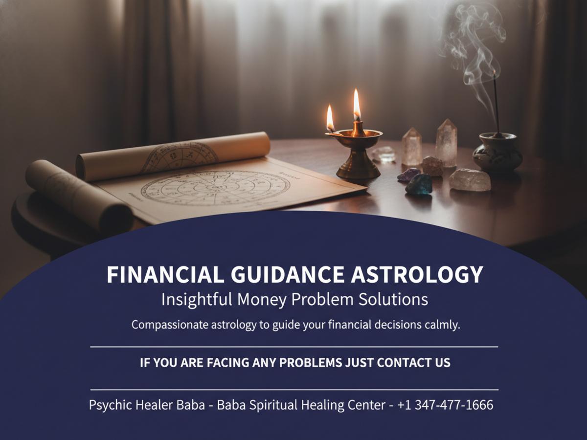 How a Money Problem Solution Astrologer in Queens Can Help Comfortable astrology reading setup with charts and lamp in Queens